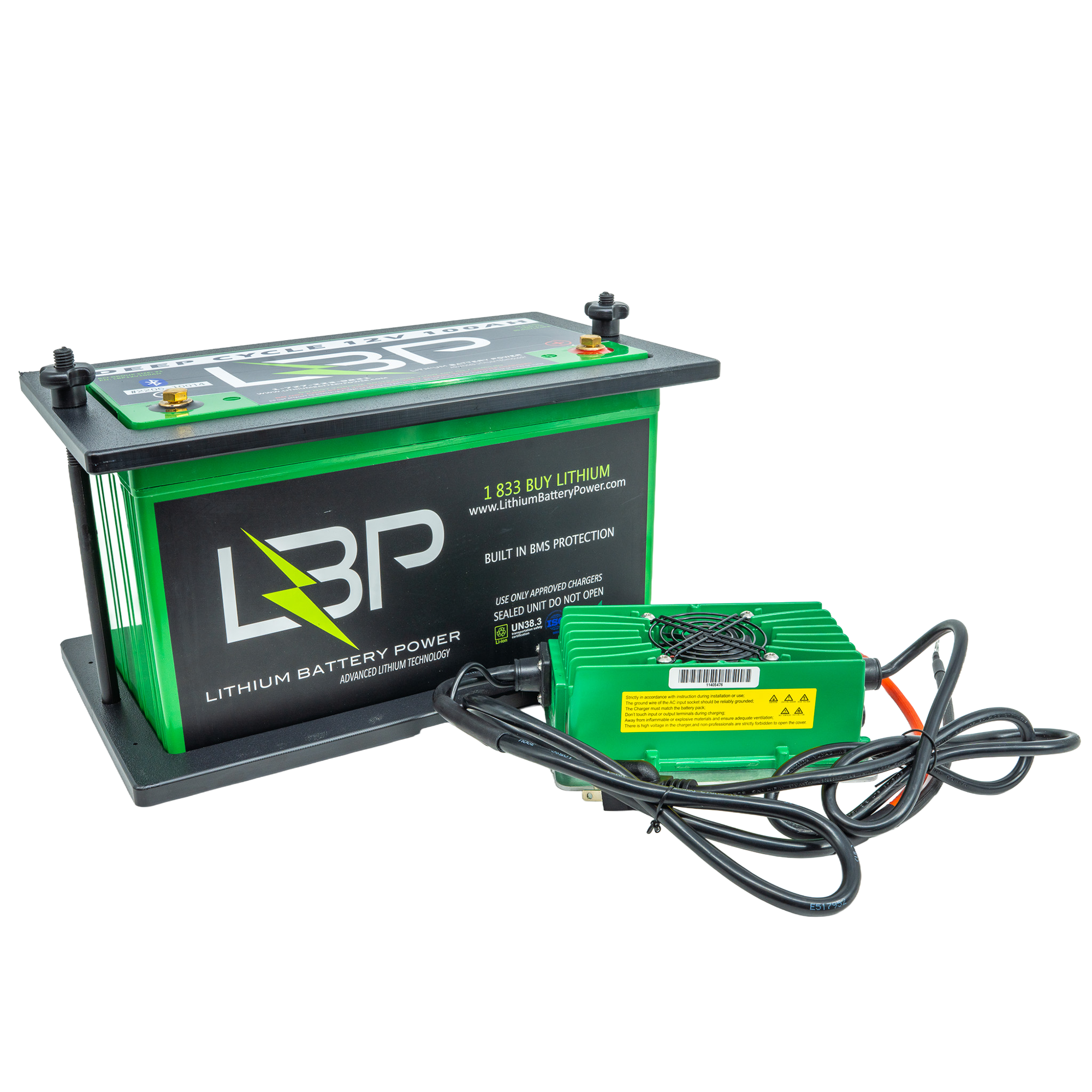 LBP 12V 100Ah Trolling Motor Lithium Battery Kit