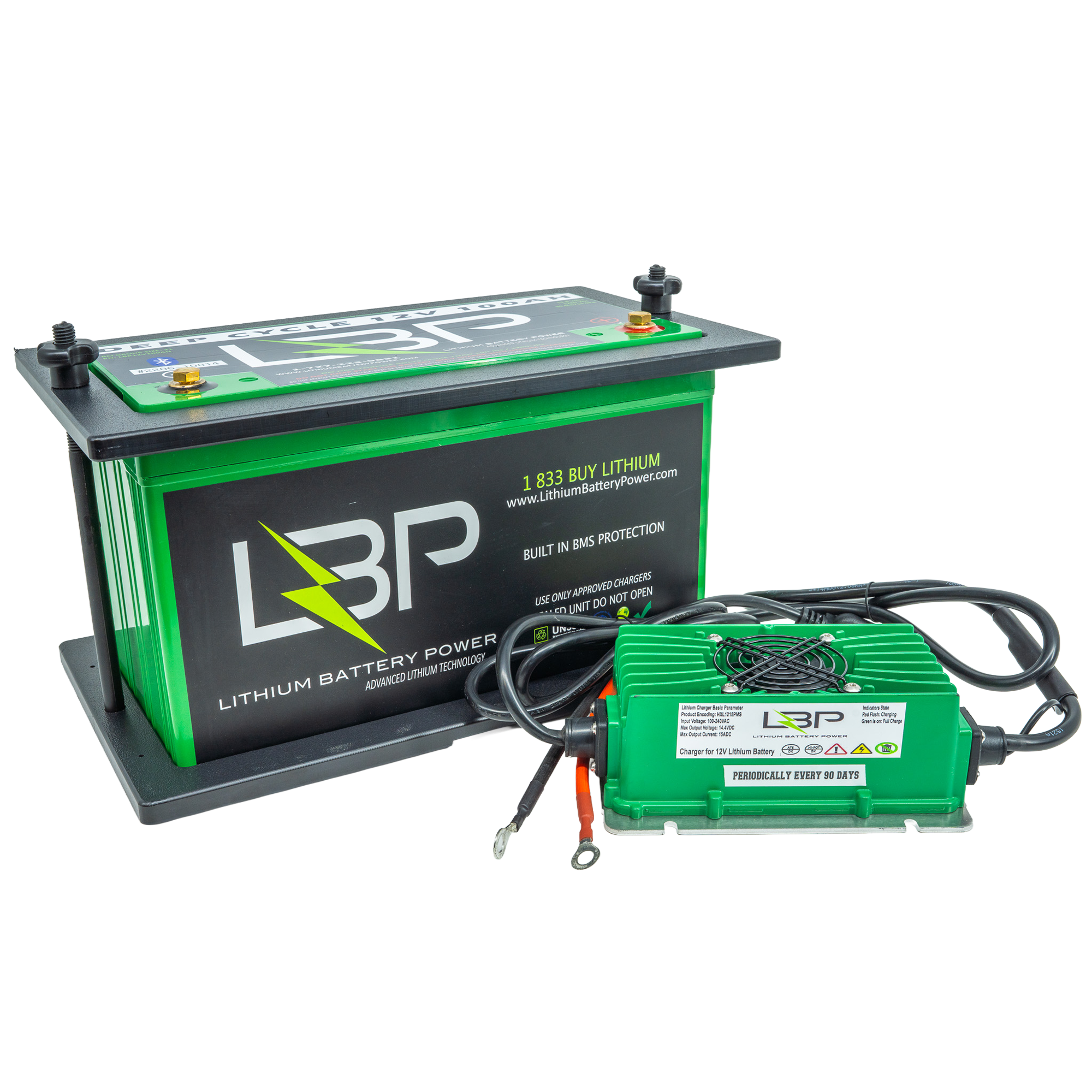 LBP 12V 100Ah Trolling Motor Lithium Battery Kit