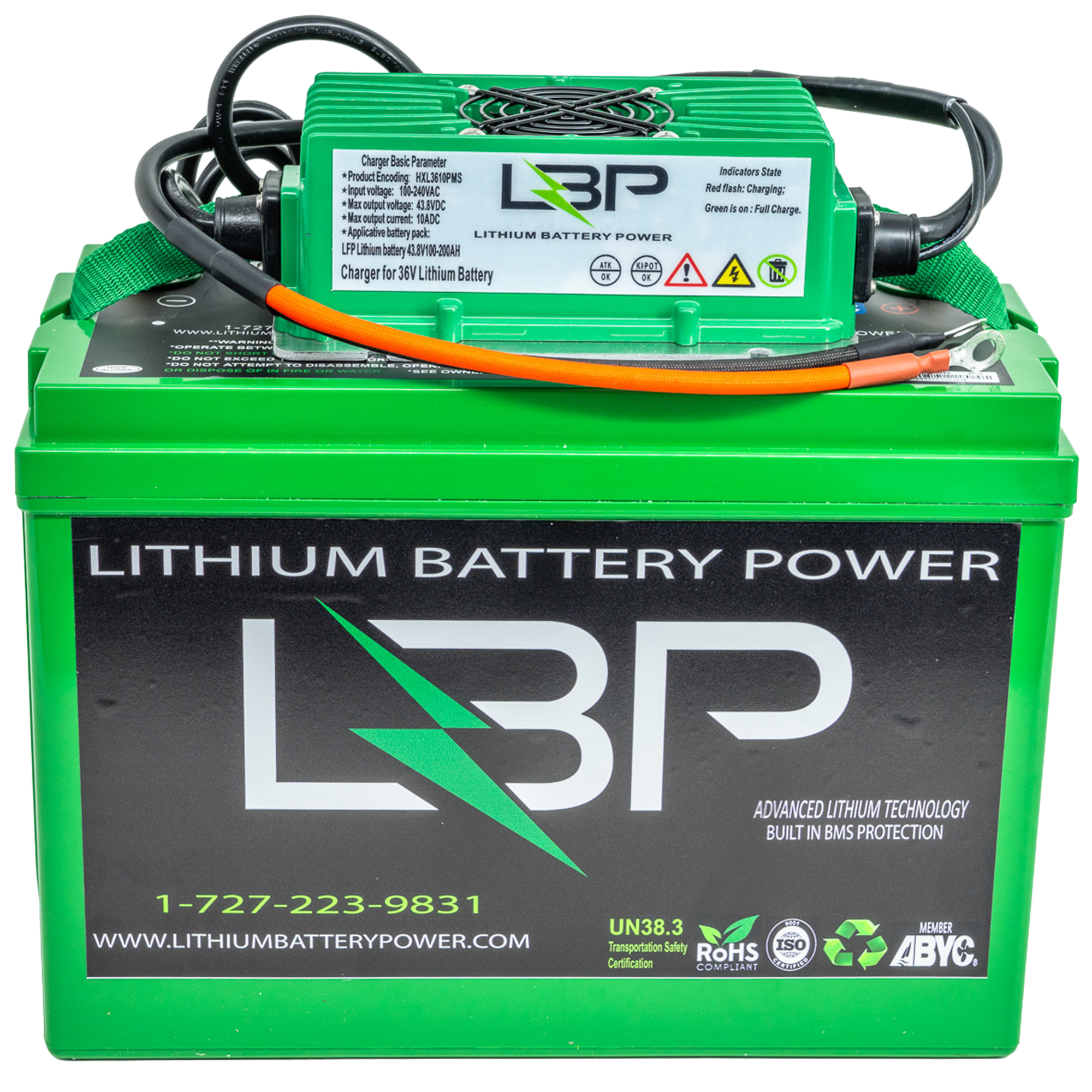 36V60Ah - Trolling Motor kit V2- Battery, charger, tray