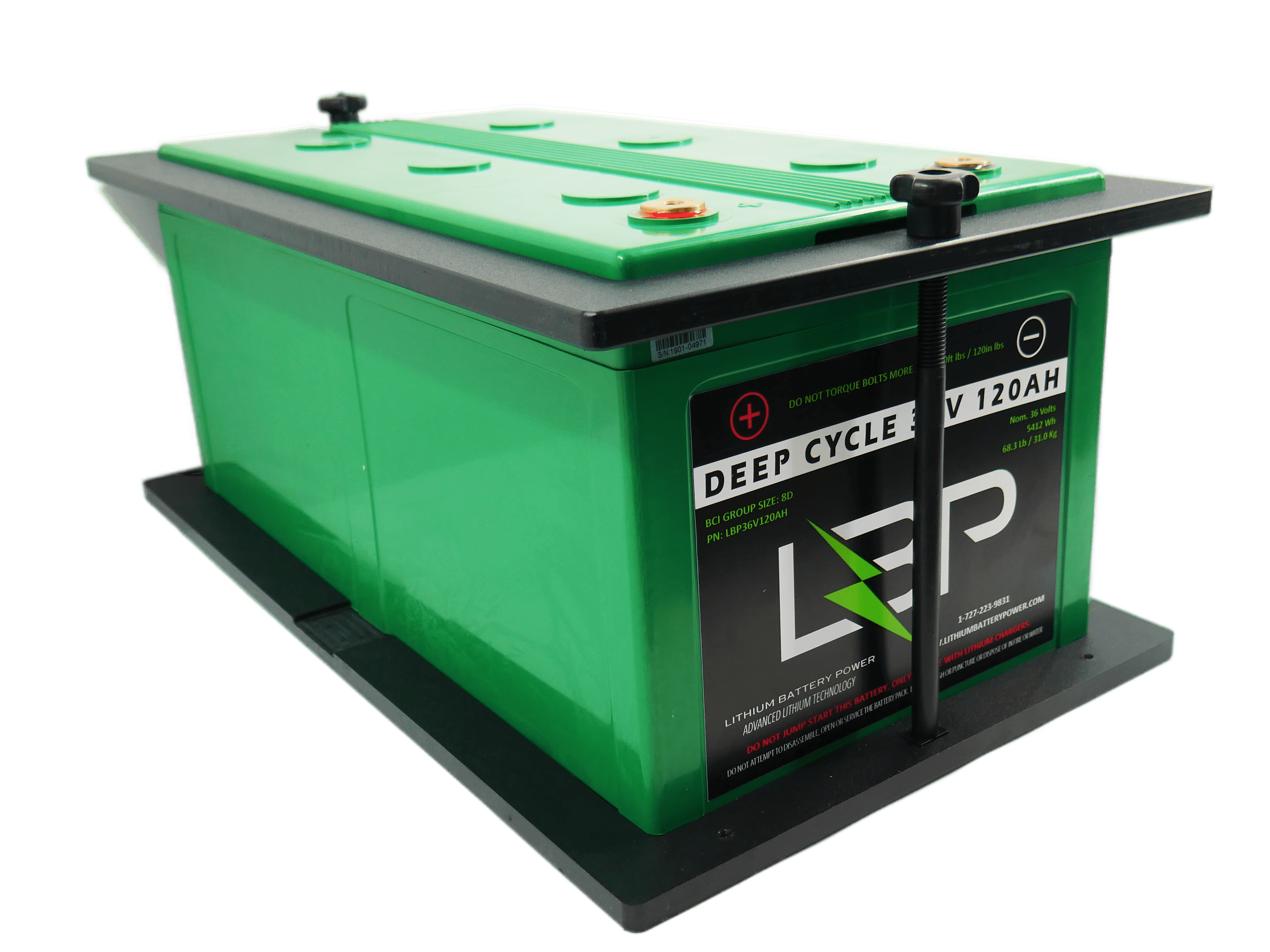 LBP Custom Battery Tray Group 8D, designed for heavy-duty batteries, made with durable, acid and salt-resistant material for marine and outdoor use