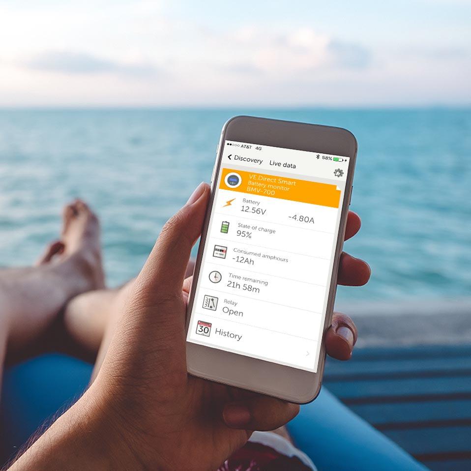 Smart Technology: The Victron BMV-712 Battery Gauge with Built-In Bluetooth - Lithium Battery Power, LLC