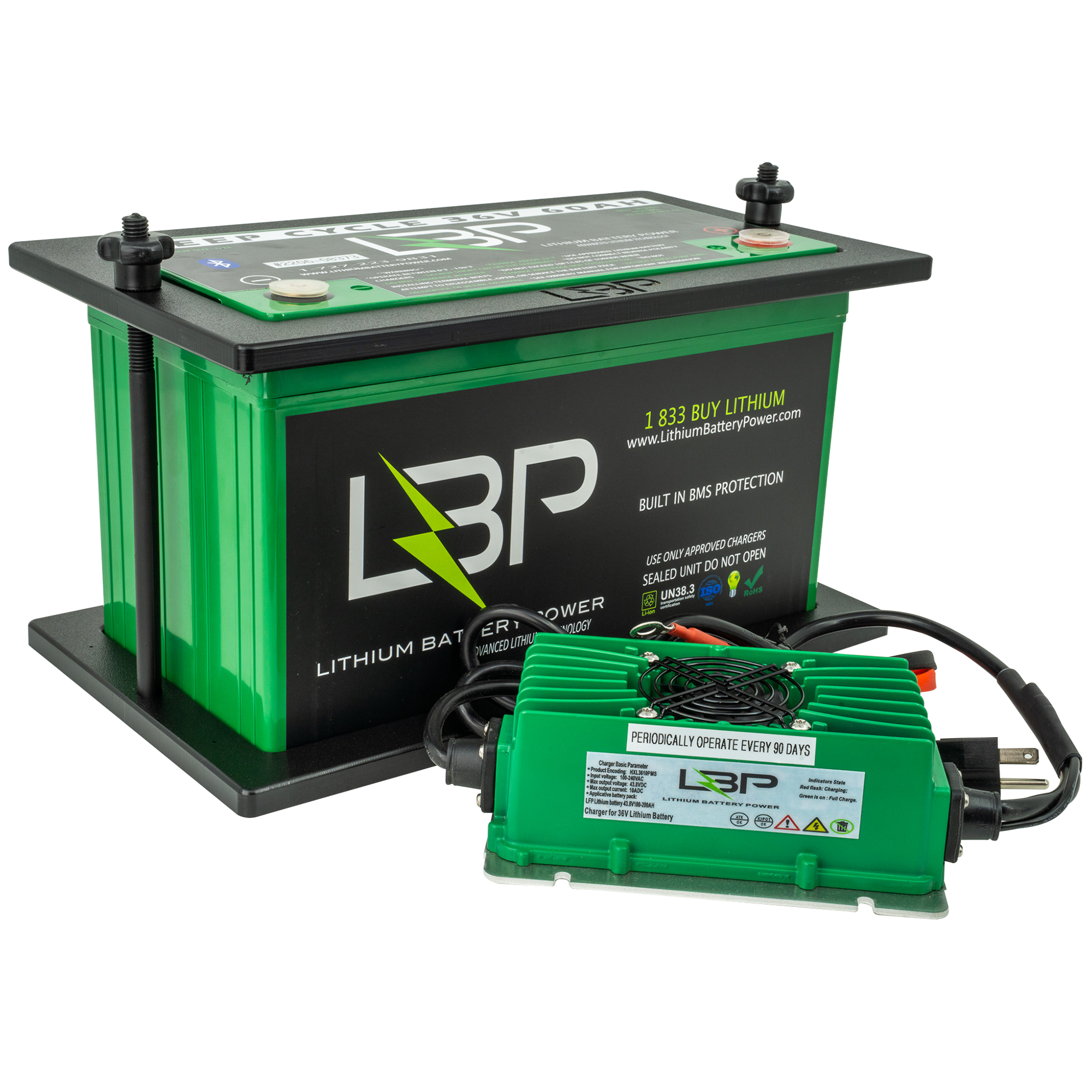 LBP 36V 60Ah Trolling Motor Lithium Battery Kit