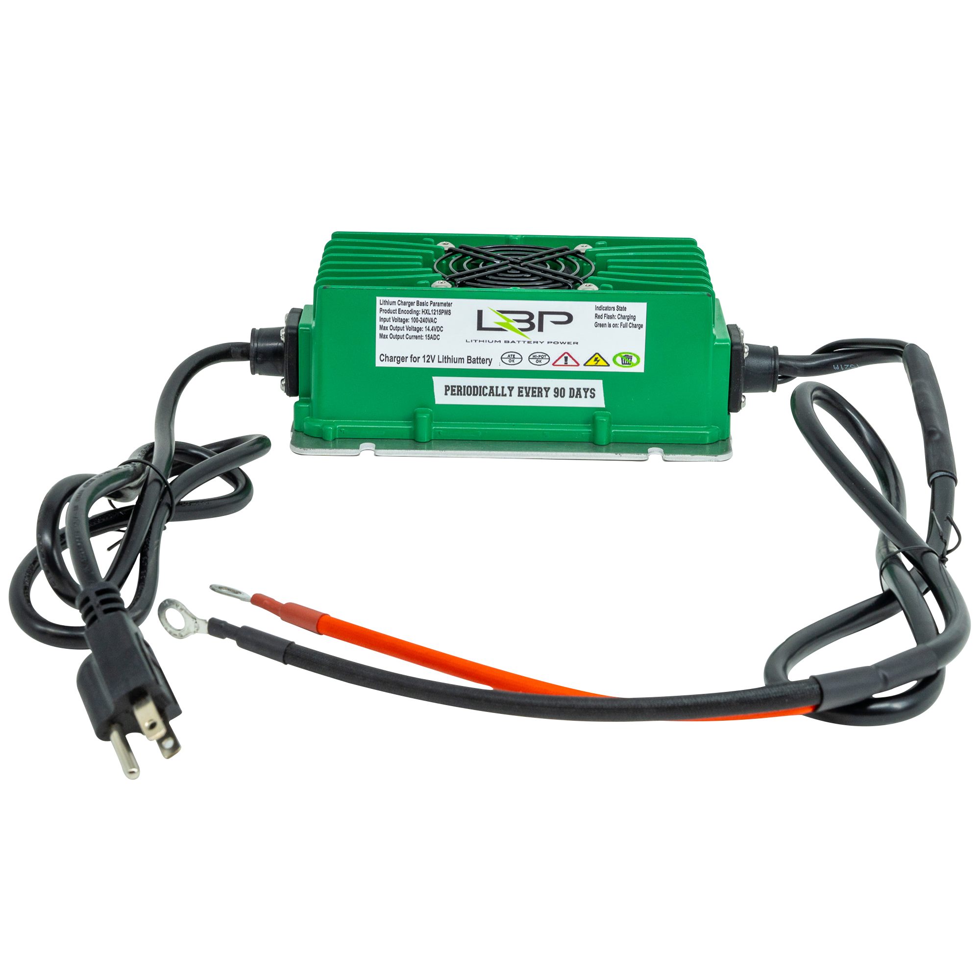 LBP 12V 15Ah IP65 Lithium Battery Charger