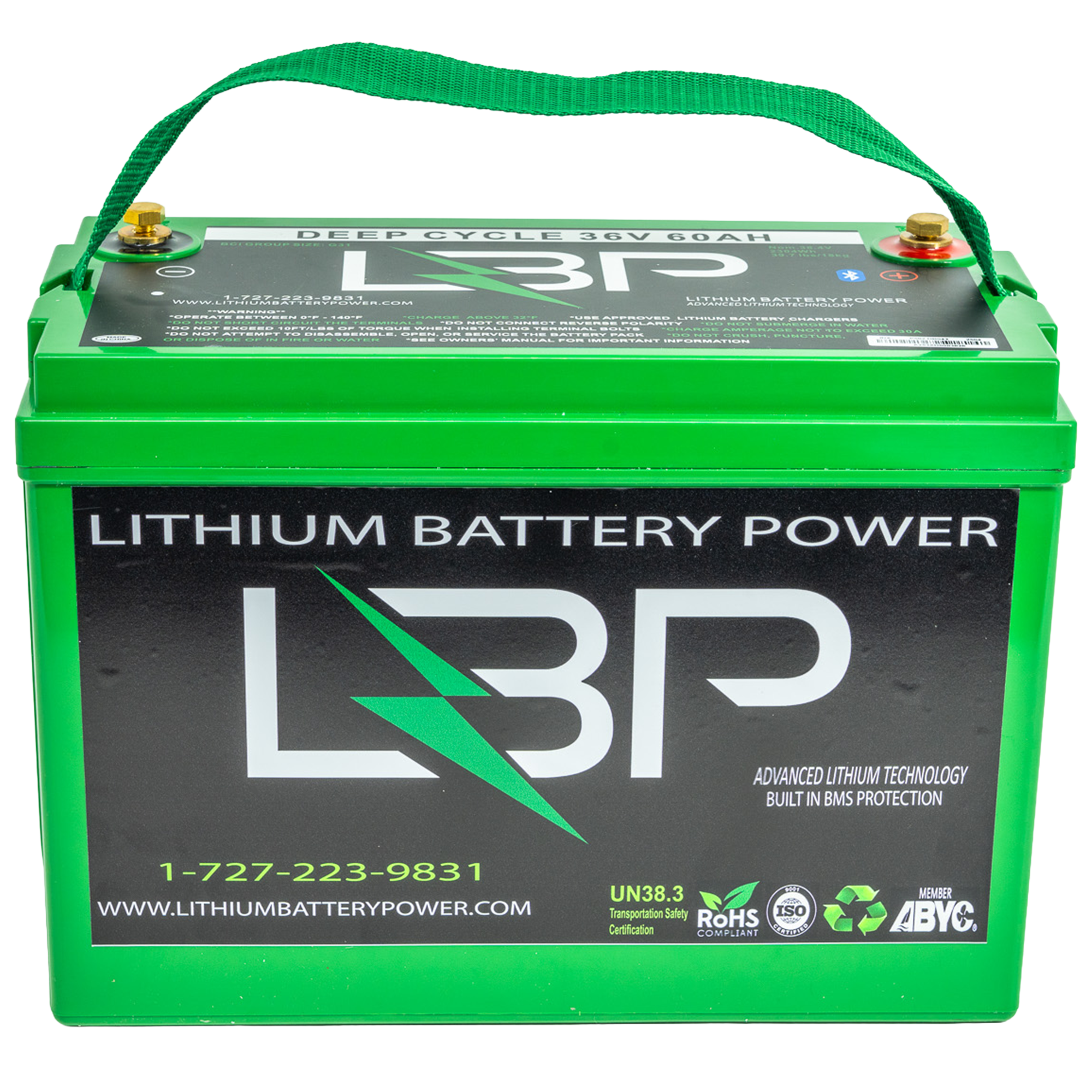 36V60Ah- Deep Cycle Lithium Battery- New